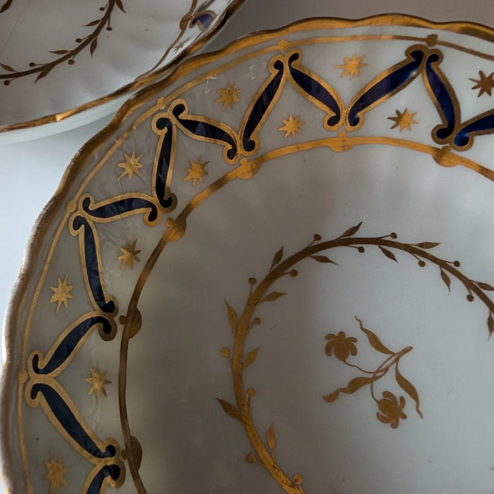 Set of Gilt and Cobalt Porcelain 5